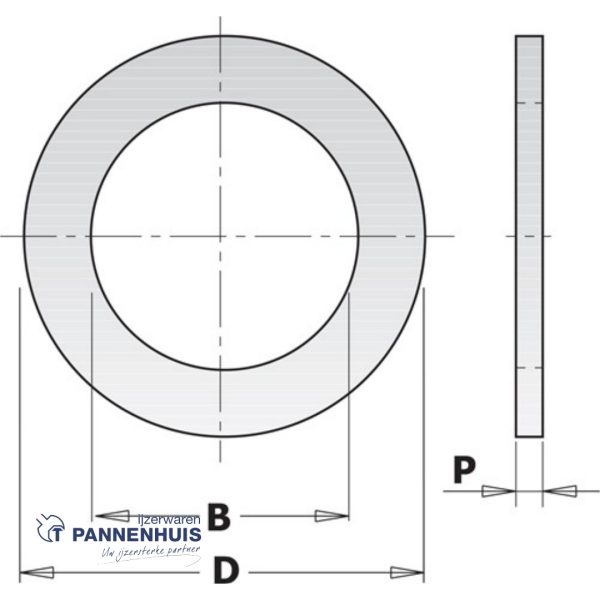 CMT Reductiering voor zaagblad D=30x20x1,4mm