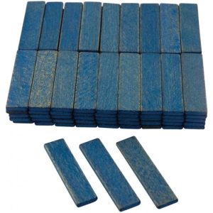 glas afstandshouder Hout 22X05X80mm Blauw (100st)