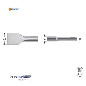 IVANA SDS-plus Spadebeitel  40x250mm