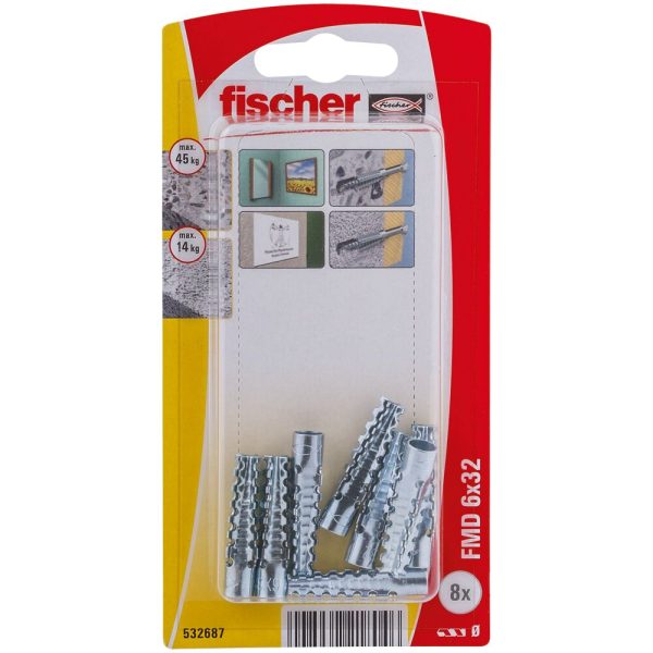 fischer Metalen spreidplug FMD 6 x 32 (blister) - Afbeelding 2