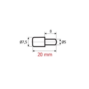 Hettich Legplankdragers 5/7,5mm om in te steken met aanzetstuk