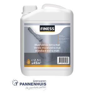 Finess Muurvernis Extra Mat 1L Kleurloos bi