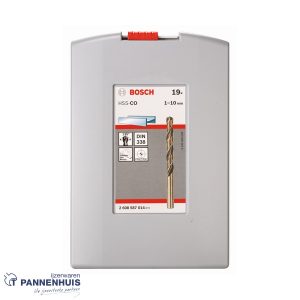 Bosch 19-delige set Metaalboor ProBox HSS-CO 1-10 mm