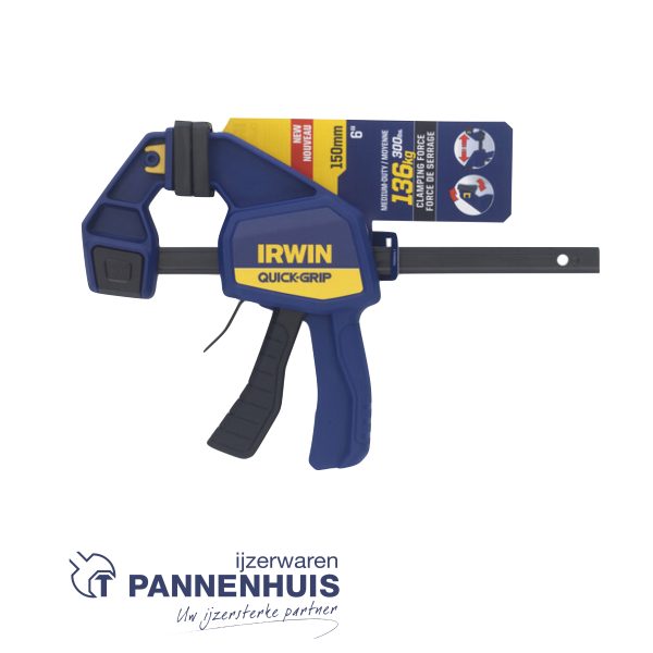 Irwin 150 mm (6") Medium-Duty eenhandslijmtang/spreider