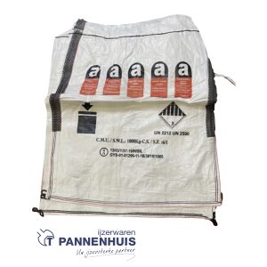 Big Bag ASBEST 1T met bedrukking 91x91x110 cm