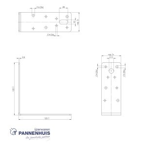 Hoekanker 125×125 46×2,5 SV (Sendzimir verzinkt)