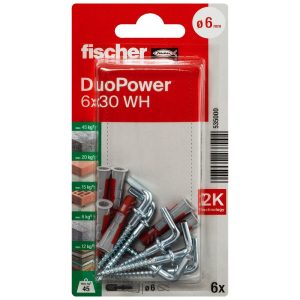 fischer DuoPower  6×30 met winkelhaak (blister)