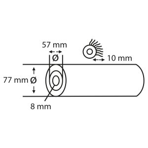 Copenhagen Pro muurverfroller fingrey – 10 mm poolhoogte – 18 cm