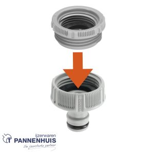 Gardena Adaptor van 33,3 mm (G 1) binnendraad naar 26,5 mm (G 3/4) buitendraad