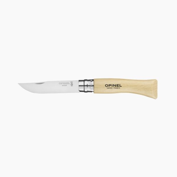 Opinel Zakmes N°07, Tradition Inox, virobloc mes 8 cm