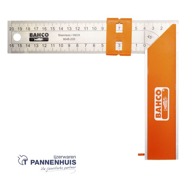 Bahco Winkelhaak RVS verschuifbare marker 250 mm - Afbeelding 3