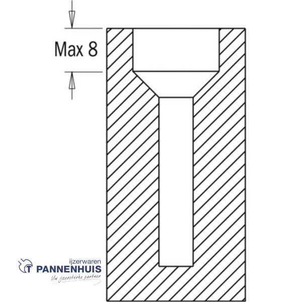 CMT Verstelbare verzinker D=11-15 d=3-7mm LT=34mm Z2 HW - Afbeelding 3