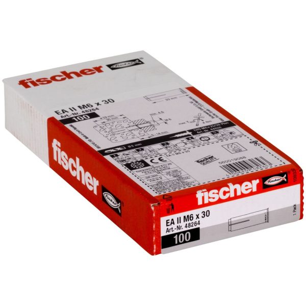 fischer Inslaganker EA II M 8x30 elektrolytisch verzinkt (100st) - Afbeelding 2