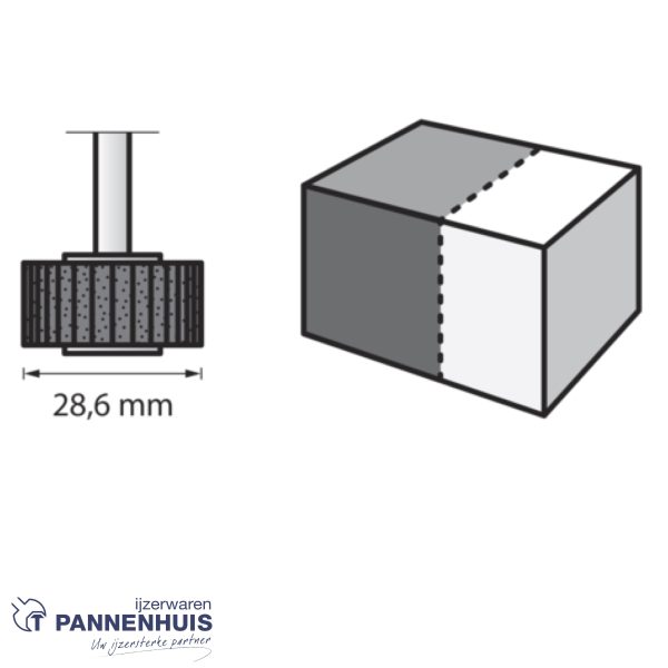 Dremel 502, Lamellen schuurmop 4.8mm - Afbeelding 2