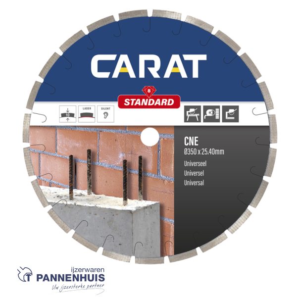 Carat CNE Standaard 350x25,4 universeel tafel