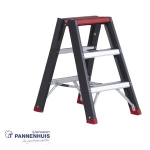 Altrex Taurus dubbele trapladder 2×3 – 70cm – 5,8kg zwart