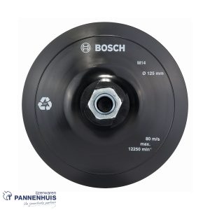 Bosch Steunschijf met klithechtsysteem 125 mm, 12.500 o.p.m.