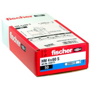 fischer Hollewandplug HM 5 x 37 S met schroef (50st)