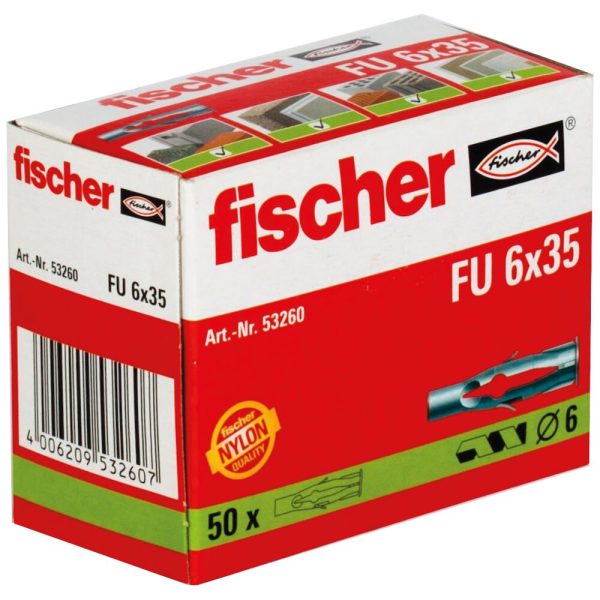 fischer Universeelplug FU  6 x 35 (50st) - Afbeelding 2