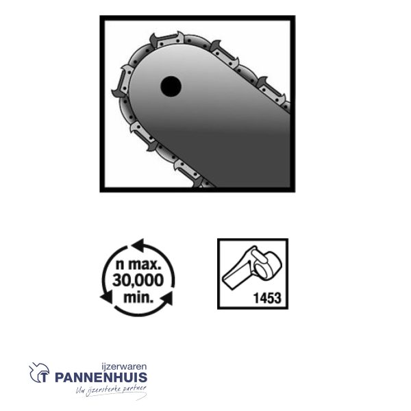 Dremel 453JA, Slijpsteentje 4 mm v. kettingzaag - Afbeelding 3