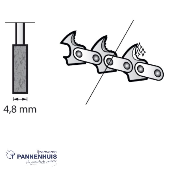 Dremel 454JA, Slijpsteentje 4,7 mm v. kettingzaag - Afbeelding 3