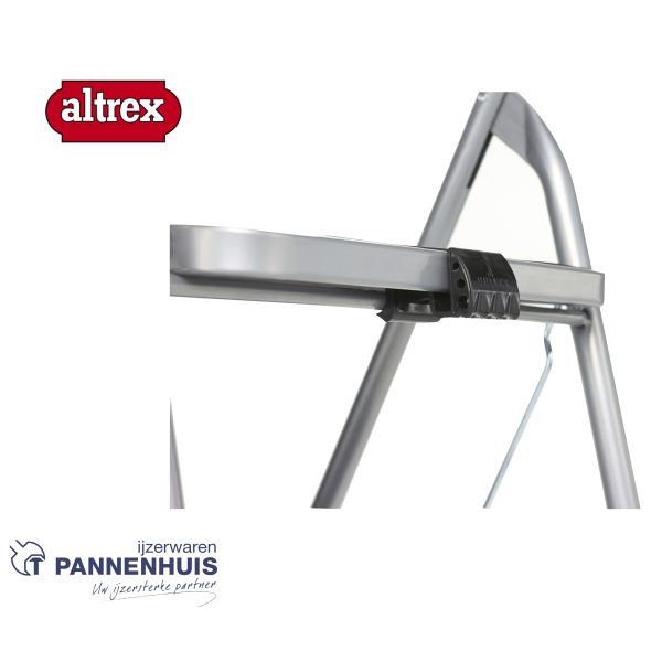 Altrex Cromato huishoudtrap 3-treeds met hoge beugel Silver - Afbeelding 4