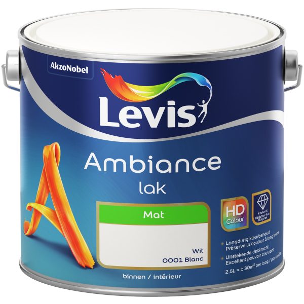 Ambiance Lak Mat Binnen - WIT 1 2,5 L