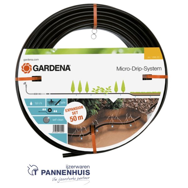 Gardena uitbreiding Onder- en bovengrondse druppelbuis 13,7 mm