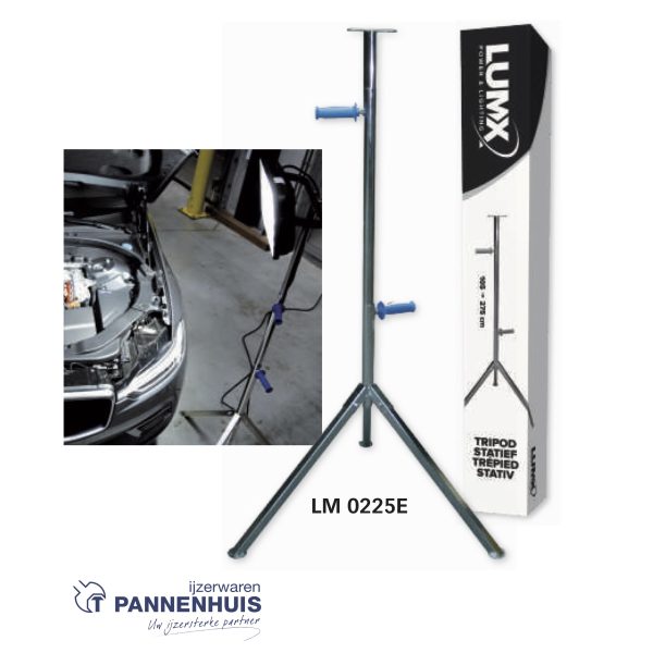 Lumx statief voor werklamp 105-275cm - Afbeelding 2