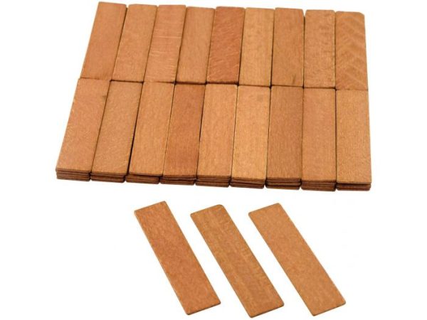 glas afstandshouder Hout 20X01X80mm Naturel (100st)