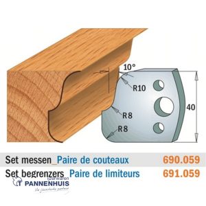 CMT Profielmessen I=40x4mm 2 stuks nr.059