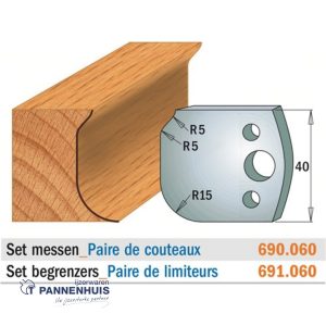 CMT Profielmessen I=40x4mm 2 stuks nr.060