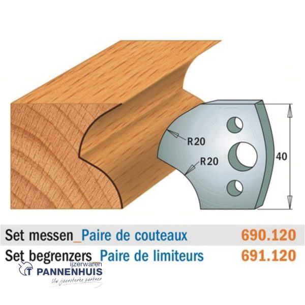 CMT Profielmessen I=40x4mm 2 stuks nr.120