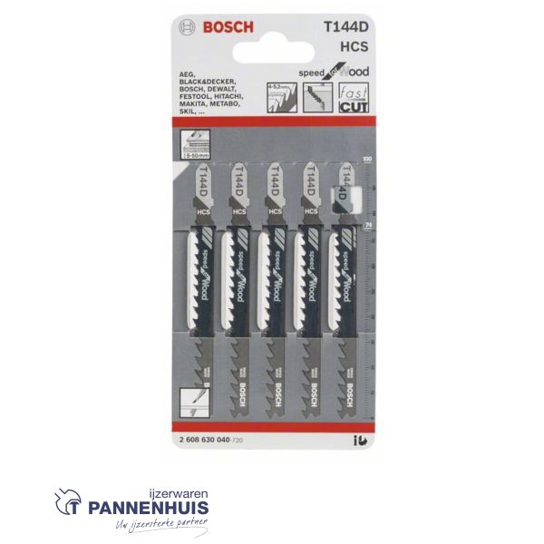 Bosch Decoupeerzaagblad T144 D speed soft wood 5x - Afbeelding 2