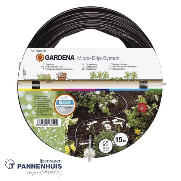 Gardena Micro-Drip-System Bovengrondse druppelbuis 4,6 mm 15 m