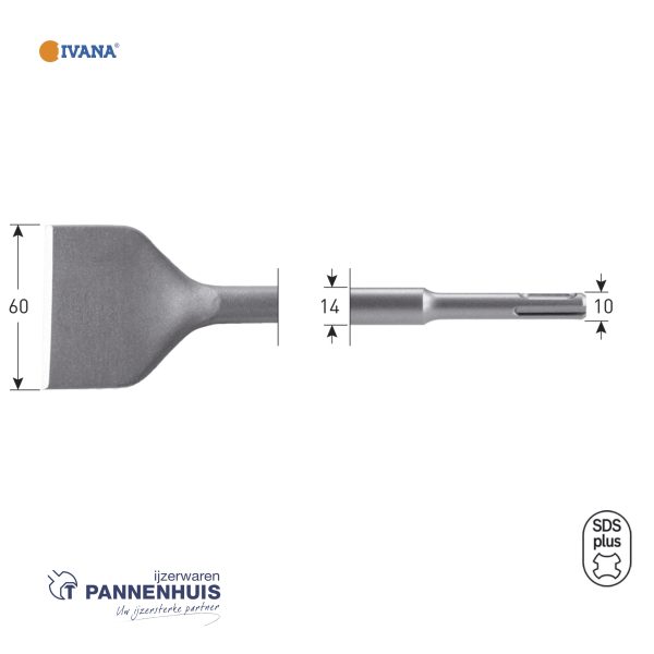 IVANA SDS-plus Spadebeitel 60x250mm