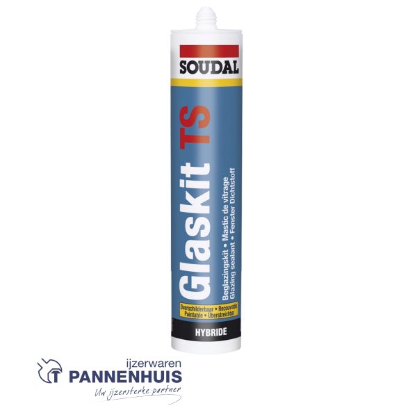 Soudal glaskit TS WIT 310ml "OVERSCHILDERBAAR"