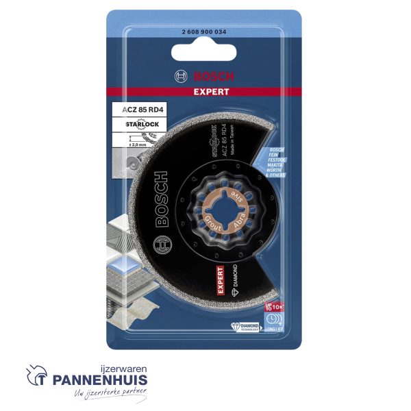 Bosch Starlock ACZ85RD4 diamant Grout & Abrasive - Afbeelding 2