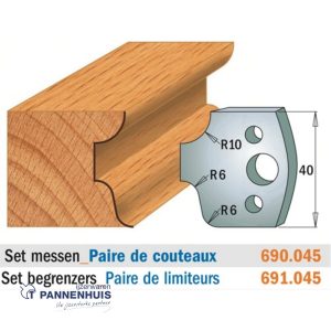 CMT Profielmessen I=40x4mm 2 stuks nr.045