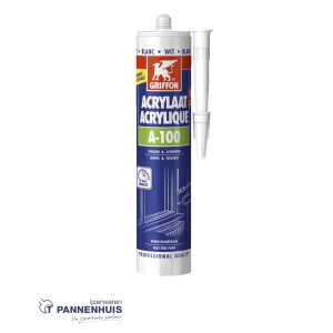 Griffon Acrylaatkit A-100 Wit Koker 300 ml