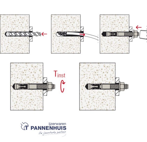 fischer Doorsteekanker FAZ II Plus 12/10 K NV (Blister) - Afbeelding 4