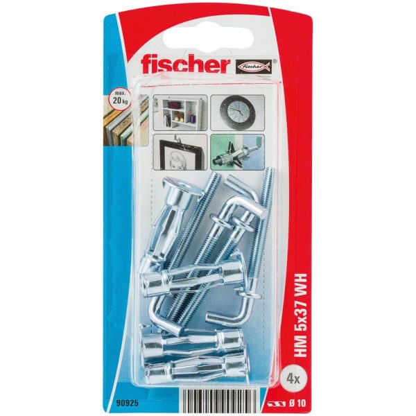 fischer Hollewandplug HM 5 x 37 S met winkelhaak (blister) - Afbeelding 2