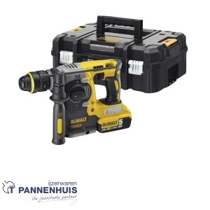 Dewalt DCH274P2T 18V XR Brushless SDS+ Combihamer met snelwisselboorhouder en 2x 5,0Ah accu’s in TSTAK koffer