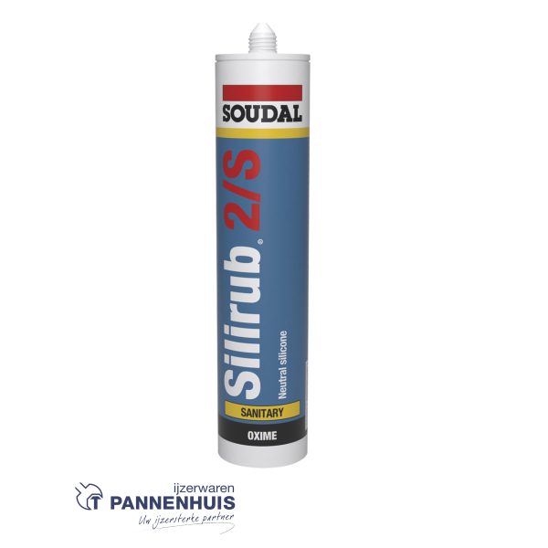 Soudal Silirub 2S neutraal sanitair transparant-grijs 300ml