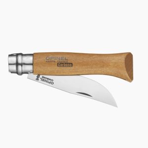 Opinel Zakmes N°09, Tradition Carbon, virobloc mes 9 cm