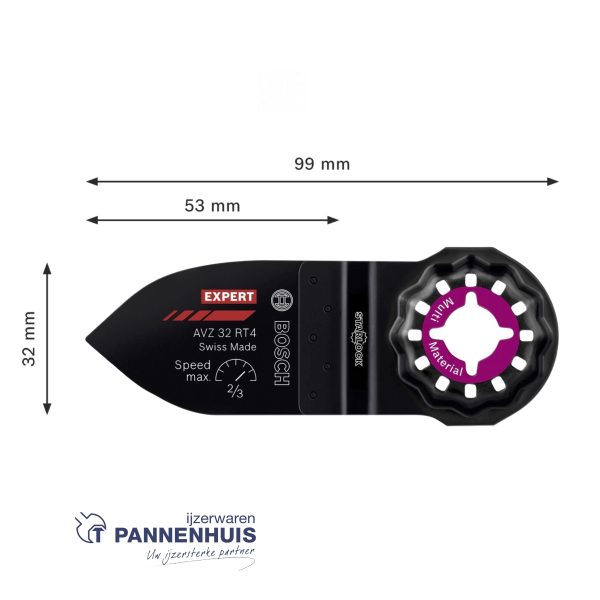 Bosch Starlock Carbide schuurvinger Multimaterial AVZ32RT 4 - Afbeelding 3