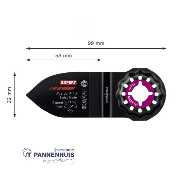 Bosch Starlock Carbide schuurvinger Multimaterial AVZ32RT10 - Afbeelding 3