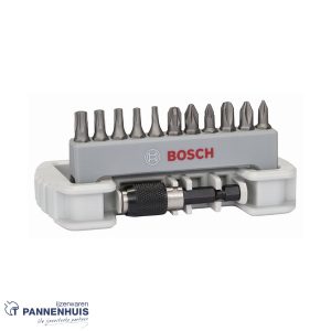 Bosch 11-delige set schroefbit inclusief bithouder PH/PZ/T