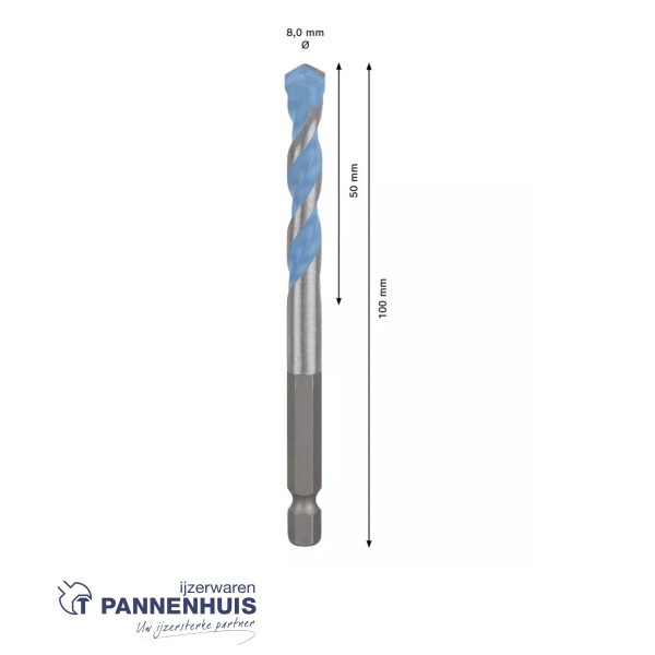 Bosch Boor HEX-9 MultiConstruction  8x50x100 - Afbeelding 3