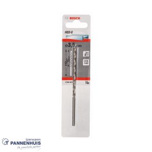 Bosch Metaalboor HSS-G, DIN 340, 3,5 x 73 x 112 mm